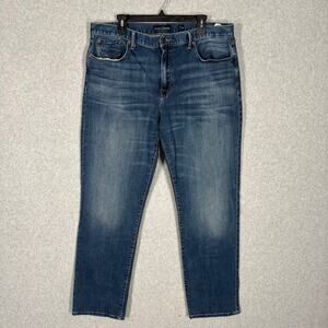 Lucky Brand Jeans Mens 40x34 329 Classic Straight Wallet Fade Whiskers Stretch